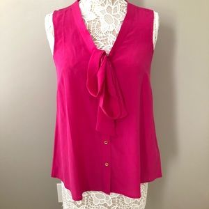 Lilly Pulitzer Pink Silk Blouse Size S